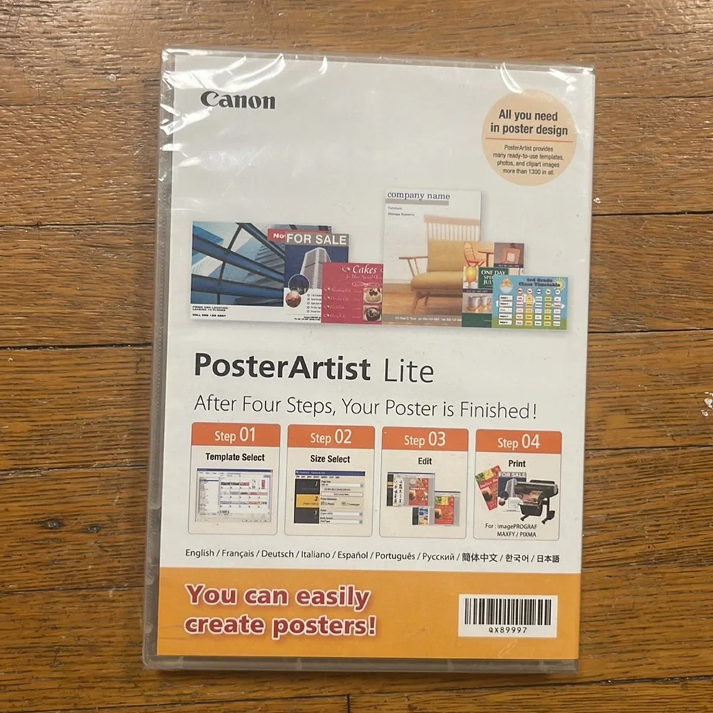 Canon PosterArtist Lite Poster Design Software